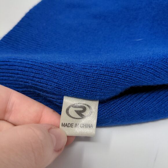 Vintage NFL Blue White Colts Beanie Hat Shane Co. Official Jeweler Embroidered - Picture 11 of 13